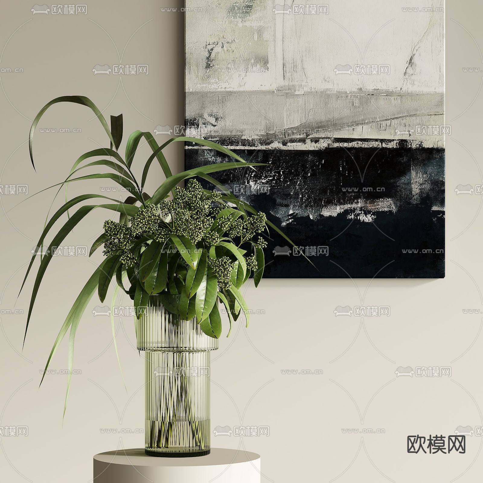 水生植物 水培绿植3d模型下载