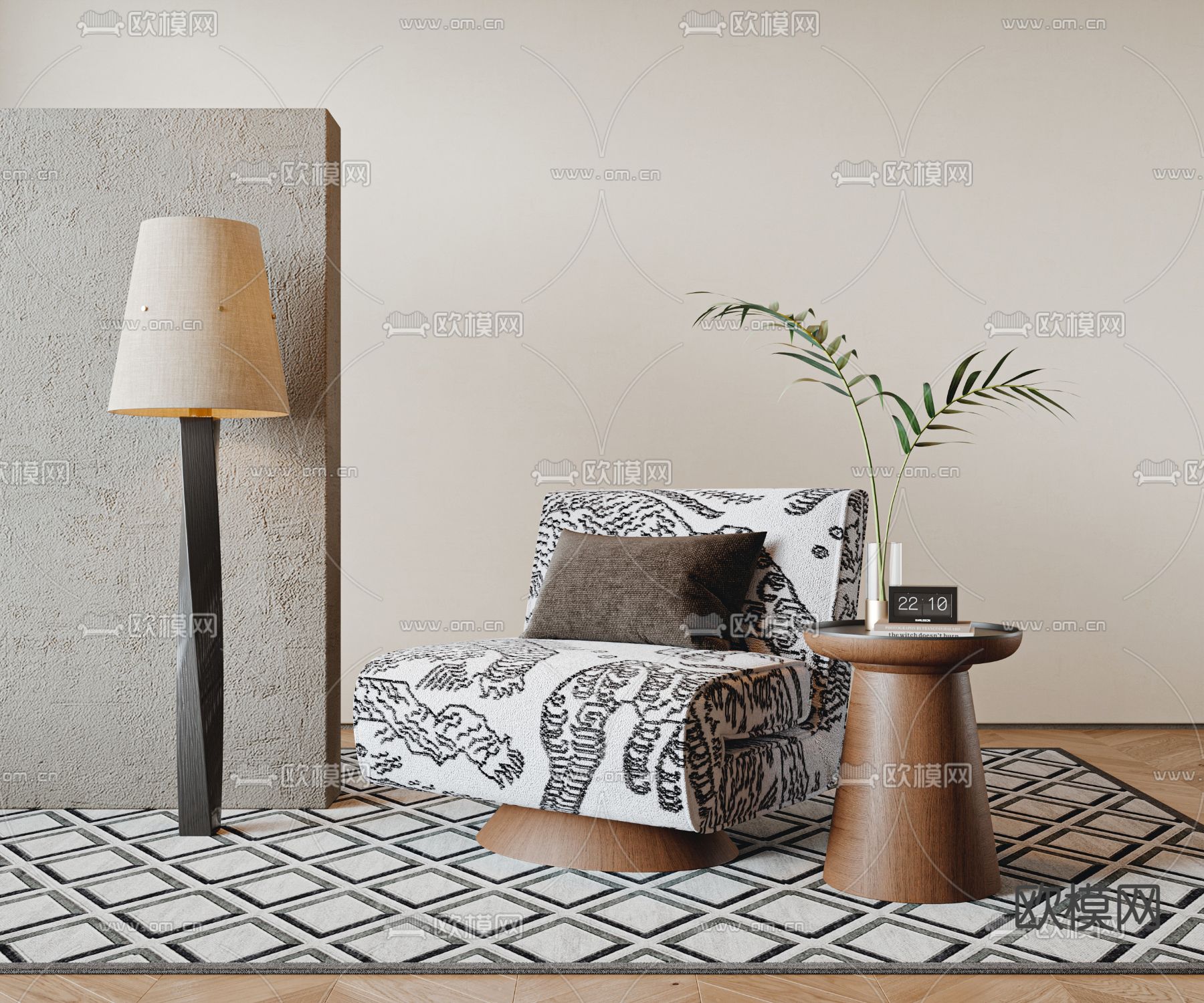 单人沙发 休闲沙发3d模型下载