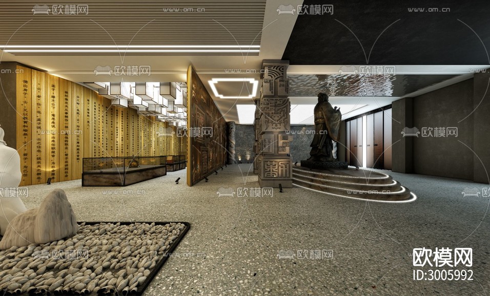 孔子歷史文化博物館效果圖下載(渲染圖10)