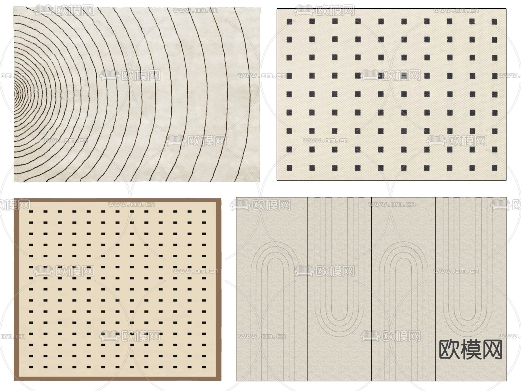 法式地毯su模型下载（渲染图1）
