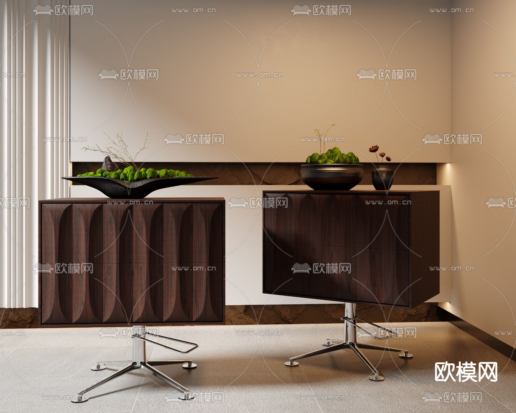 中古风边几su模型下载（渲染图2）