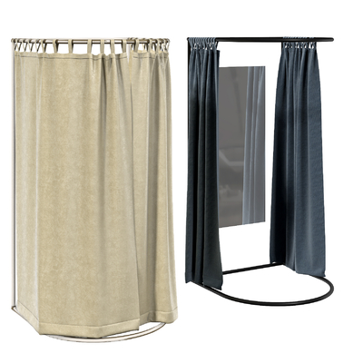  现代服装店试衣间su模型 