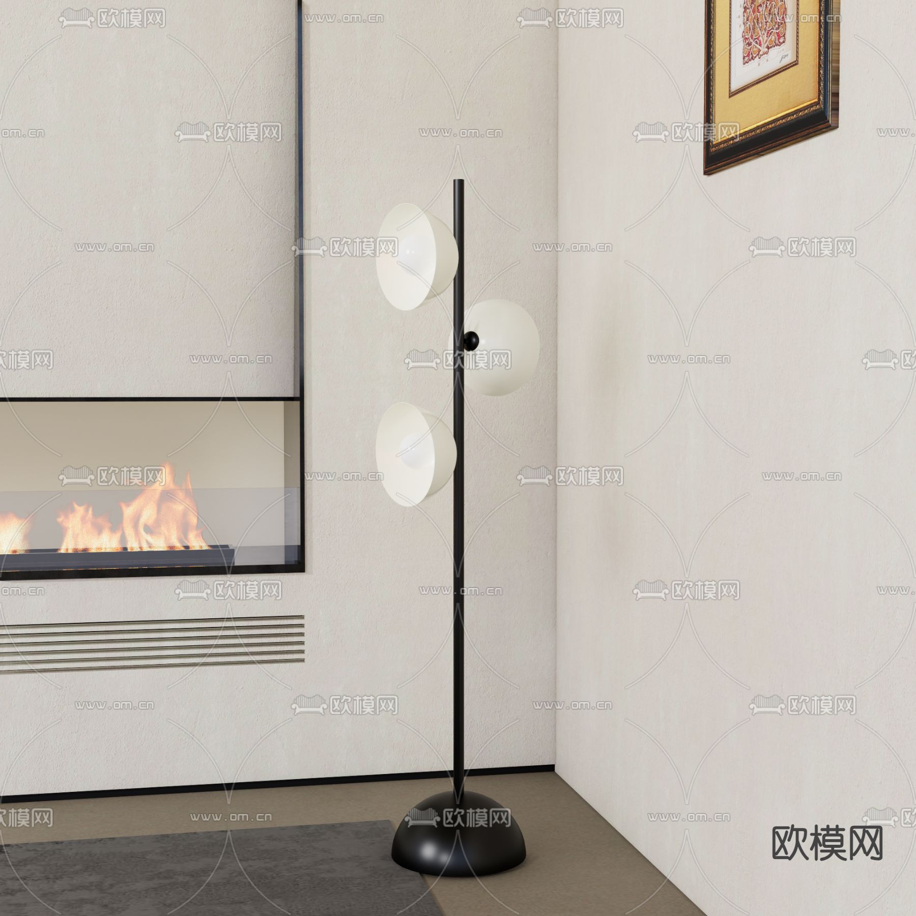 创意落地灯3d模型下载