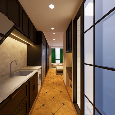  单身公寓su模型 