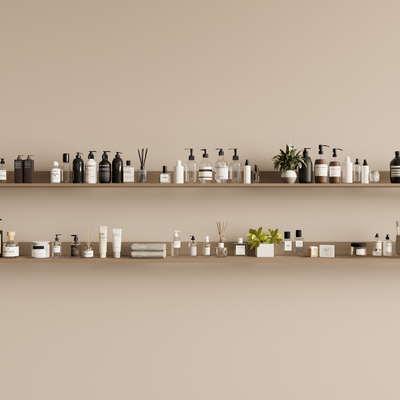  现代洗浴用品su模型 