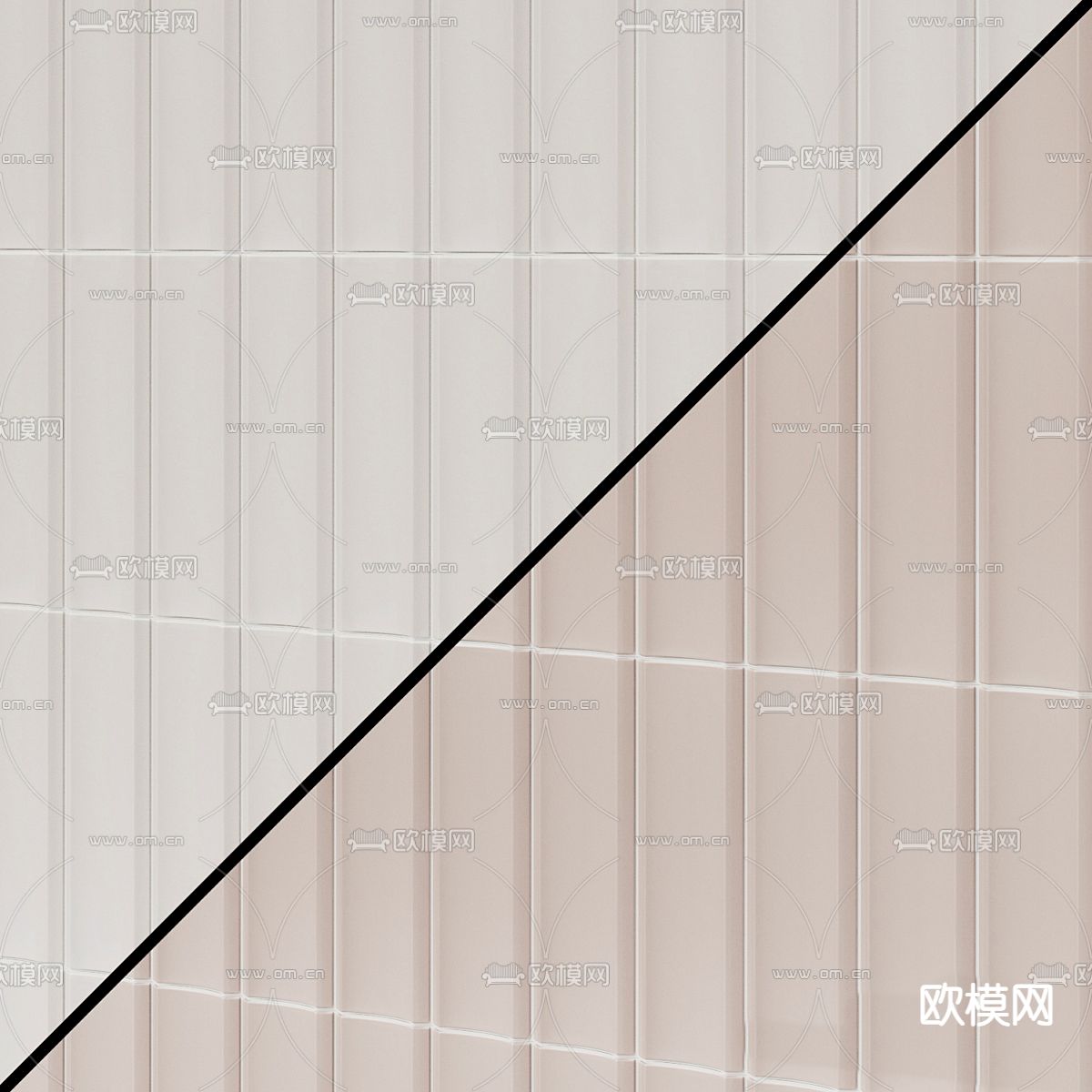 奶油风瓷砖 墙砖免费3d模型下载