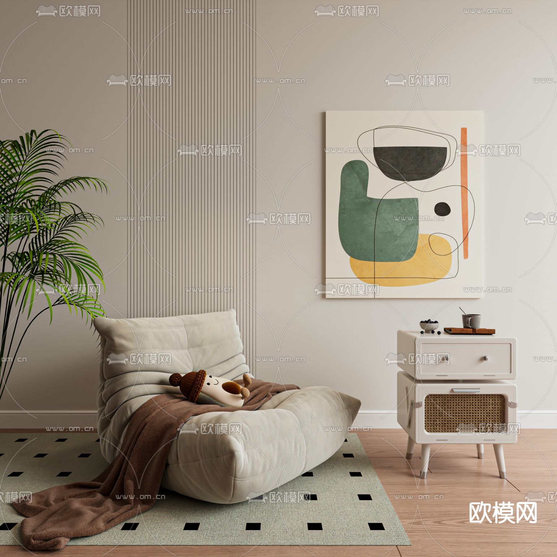 懒人沙发3d模型下载