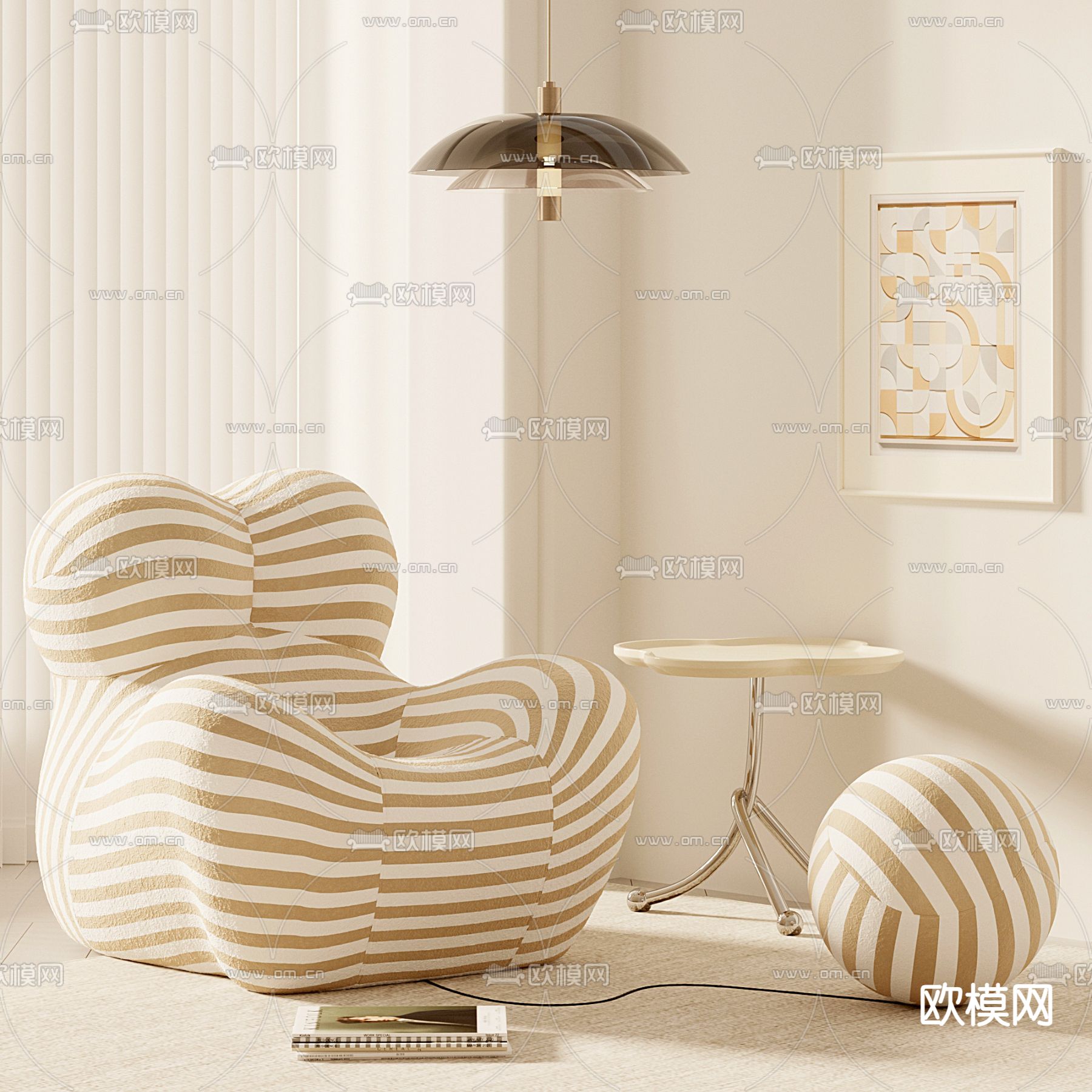 懒人沙发 怀抱沙发3d模型下载