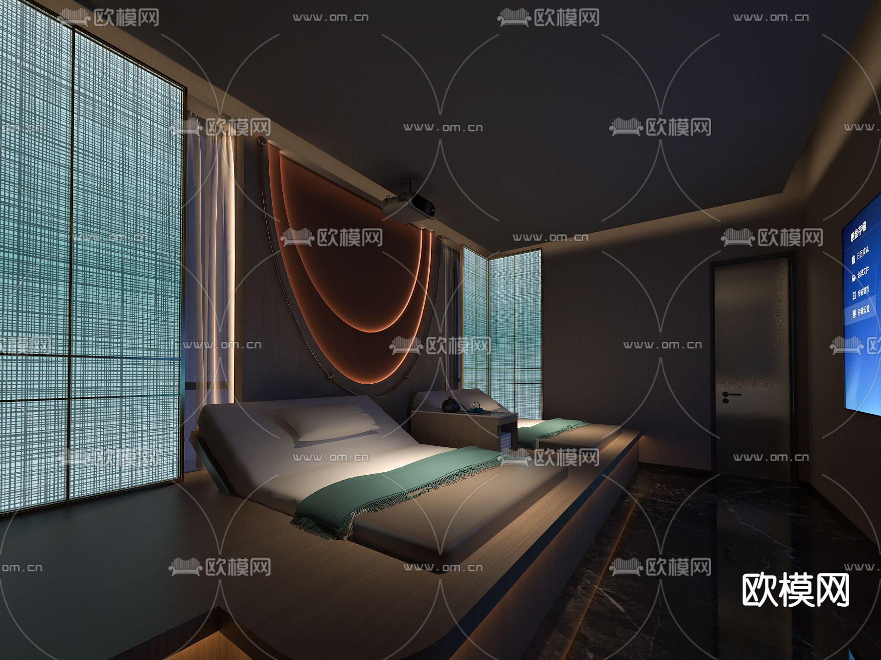 SPA护理房 美容院3d模型下载（渲染图2）