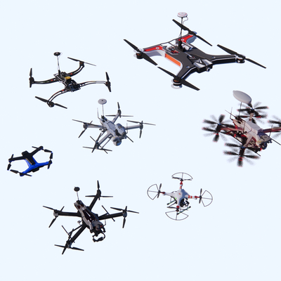  交通工具 航空无人机su模型 