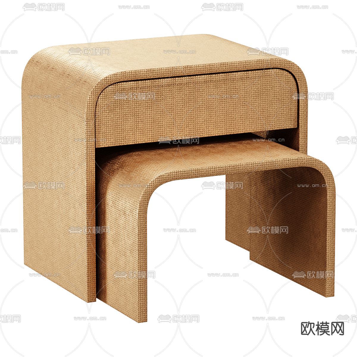 床头柜免费3d模型下载