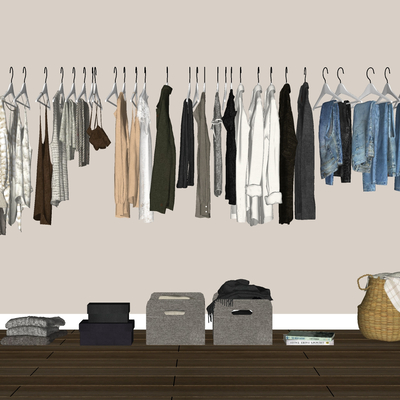  衣服 上衣 女装su模型 