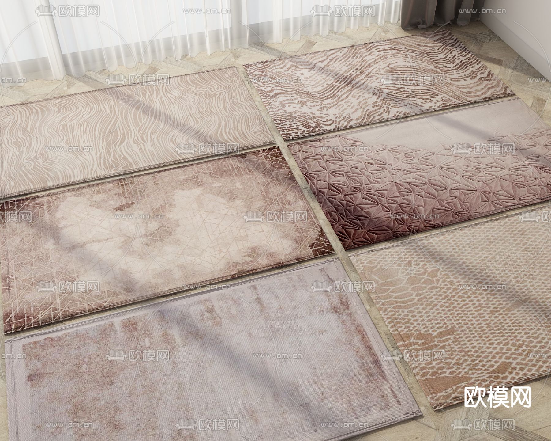 地毯 方毯3d模型下载