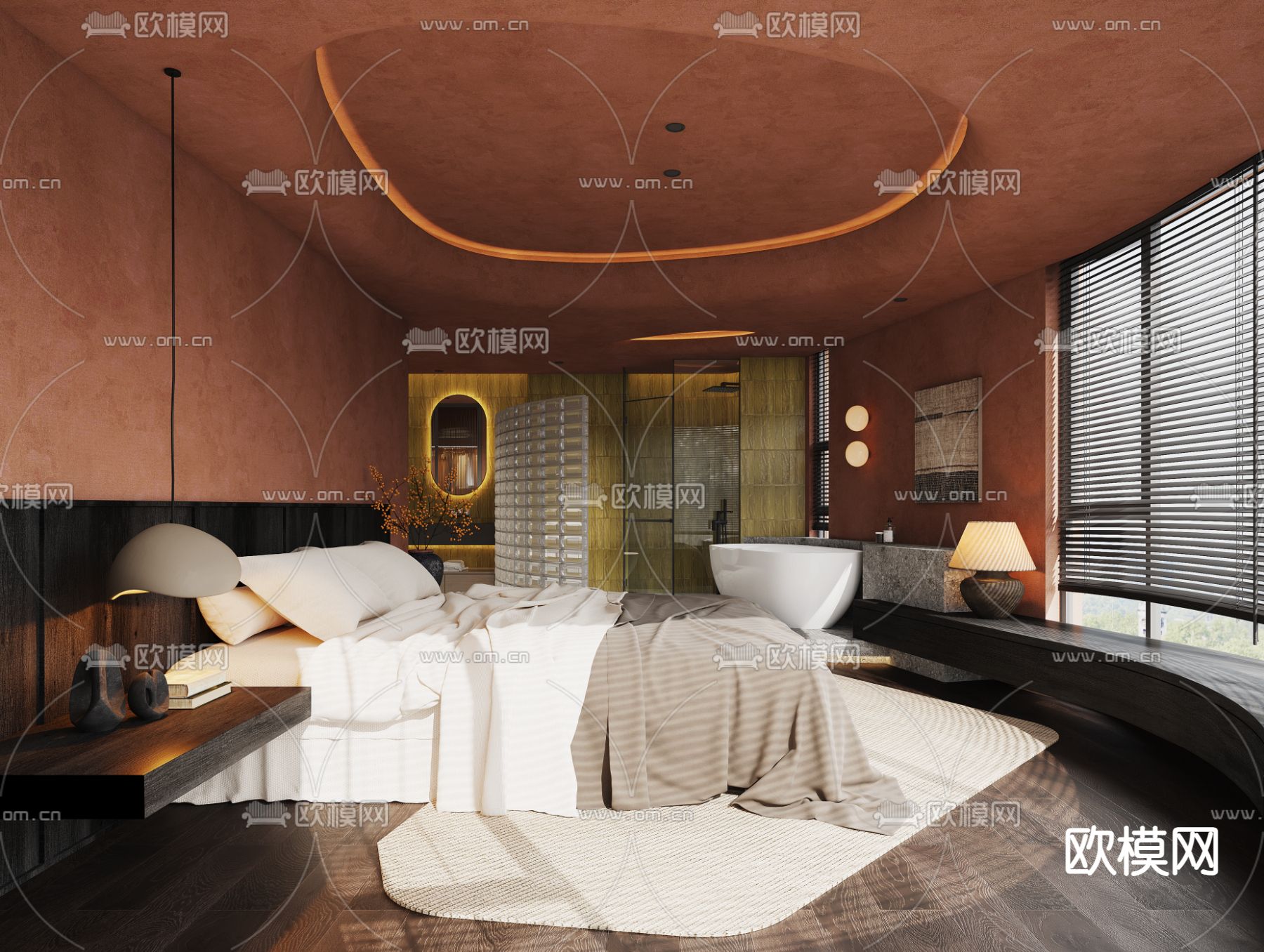 酒店民宿 客房3d模型下载