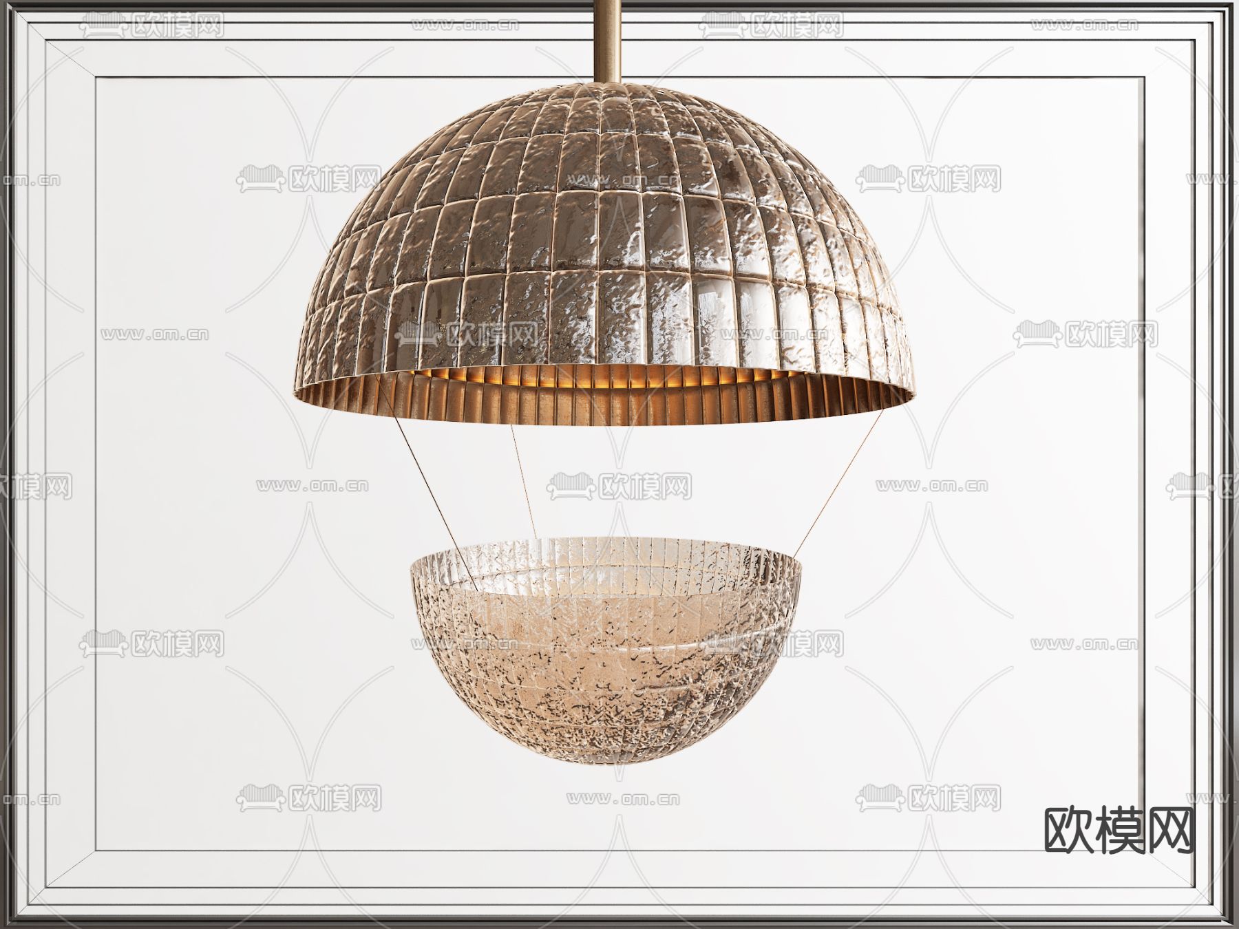 中古吊灯 装饰灯3d模型下载