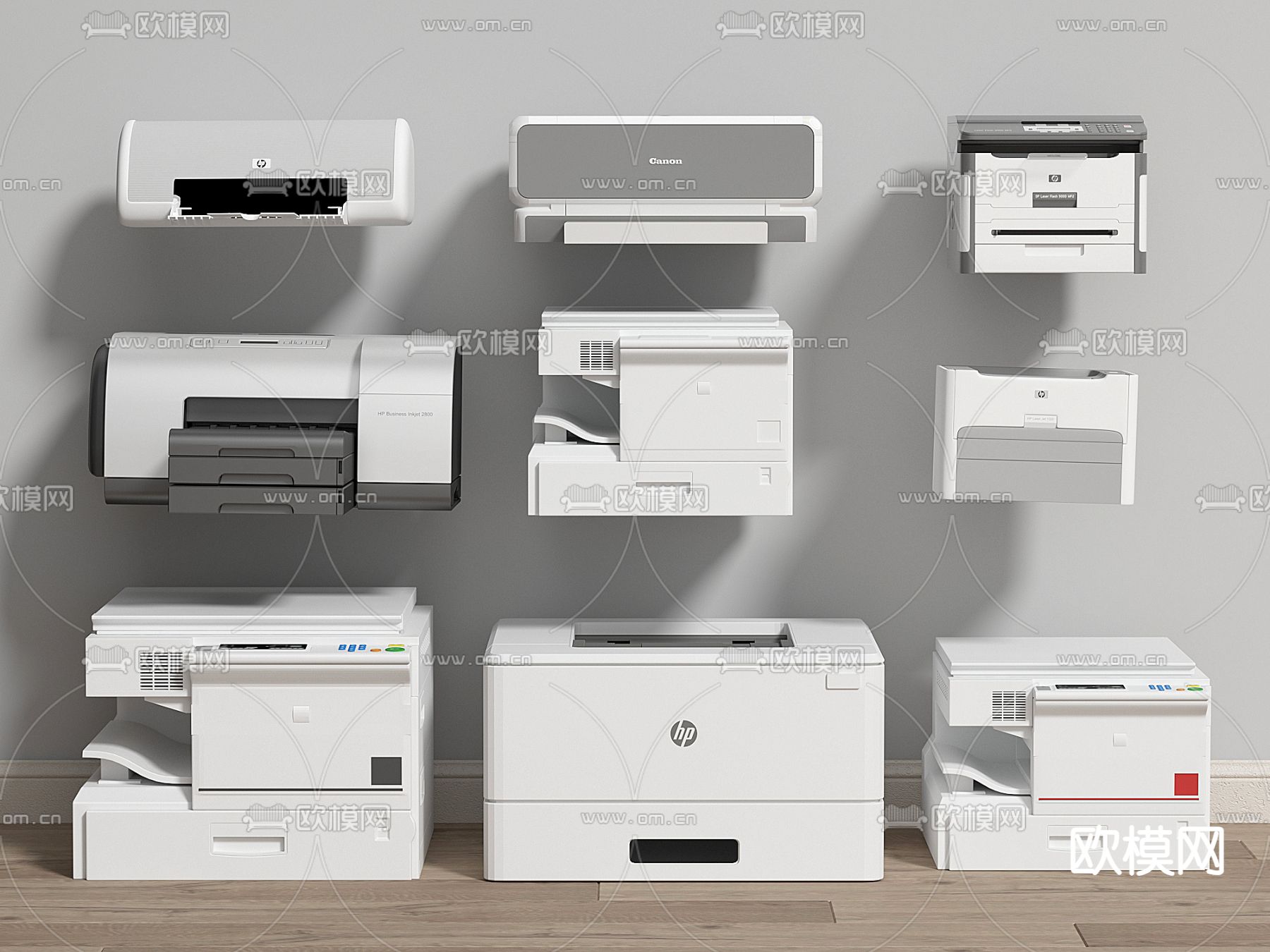 打印机 复印机 扫描机3d模型下载