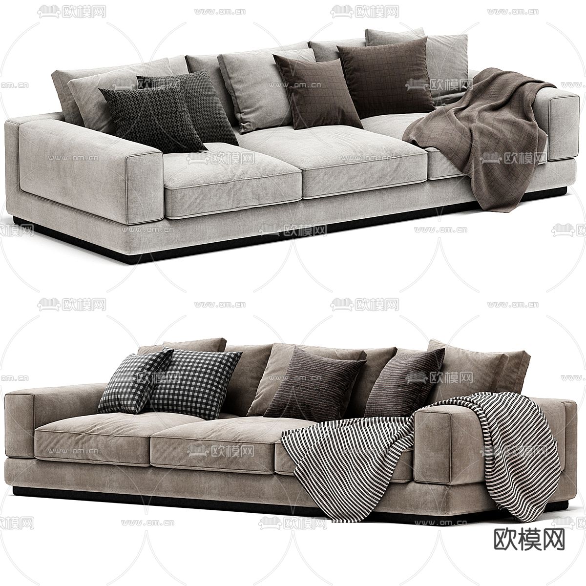 Flexform 多人沙发 软体沙发3d模型下载