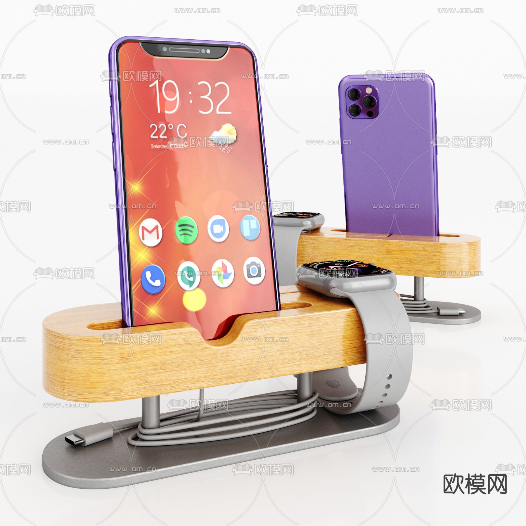 手机 手表3d模型下载