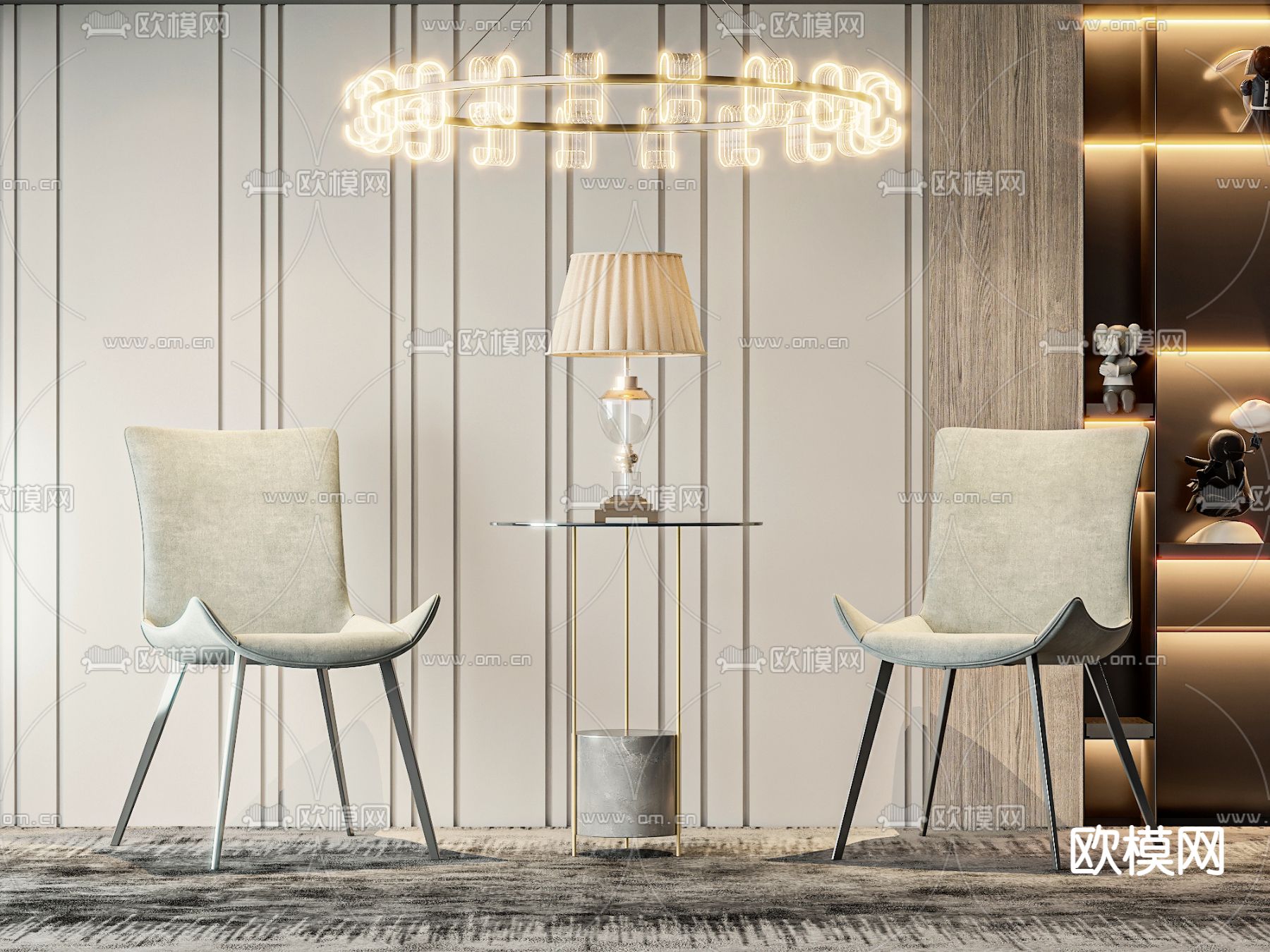 现代椅子 休闲椅 桌几3d模型下载