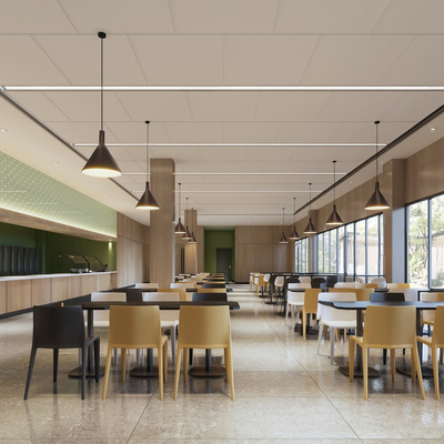  现代食堂su模型 