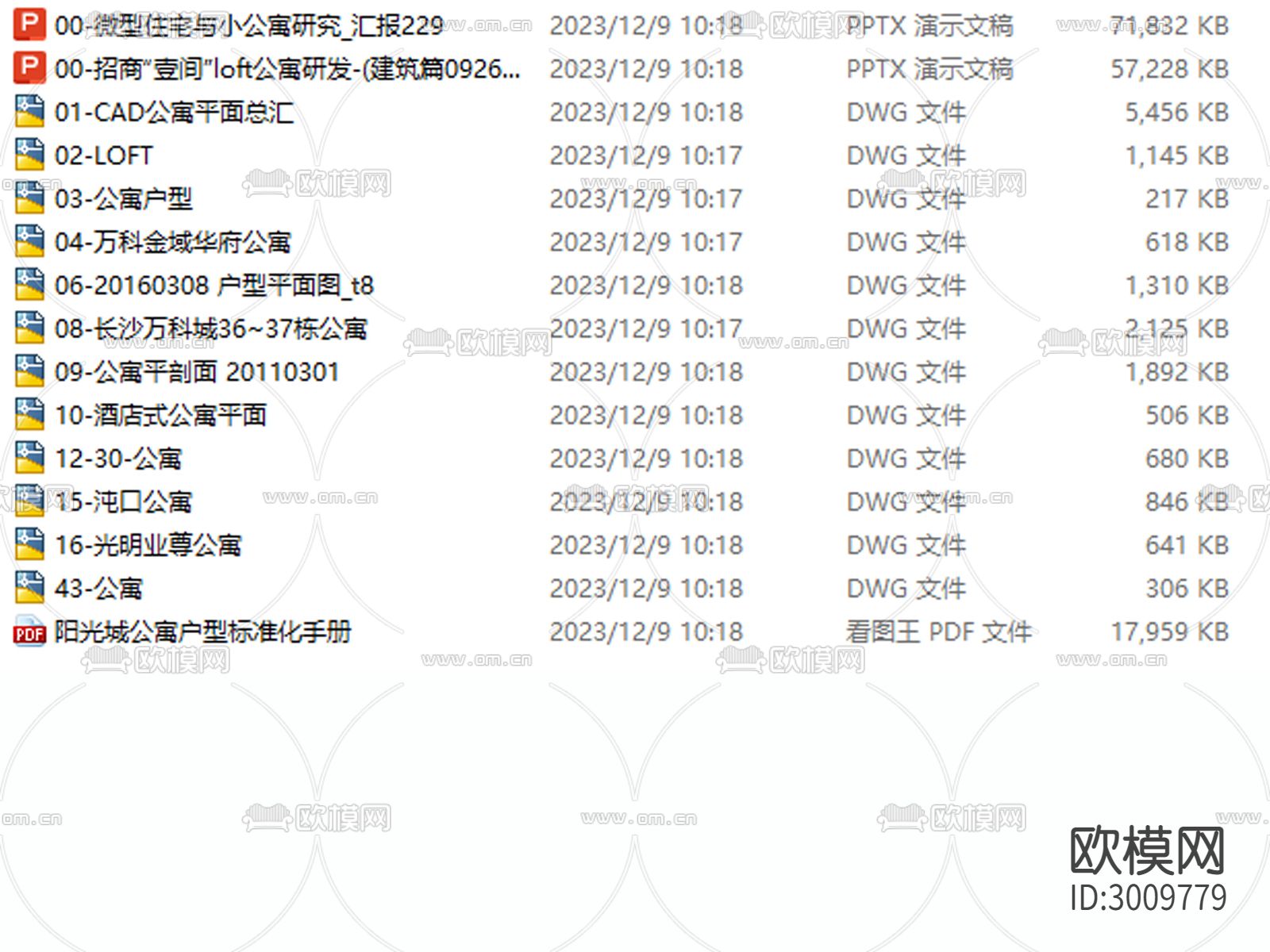 公寓 建筑 户型 房型 住宅平层cad施工图下载（渲染图1）