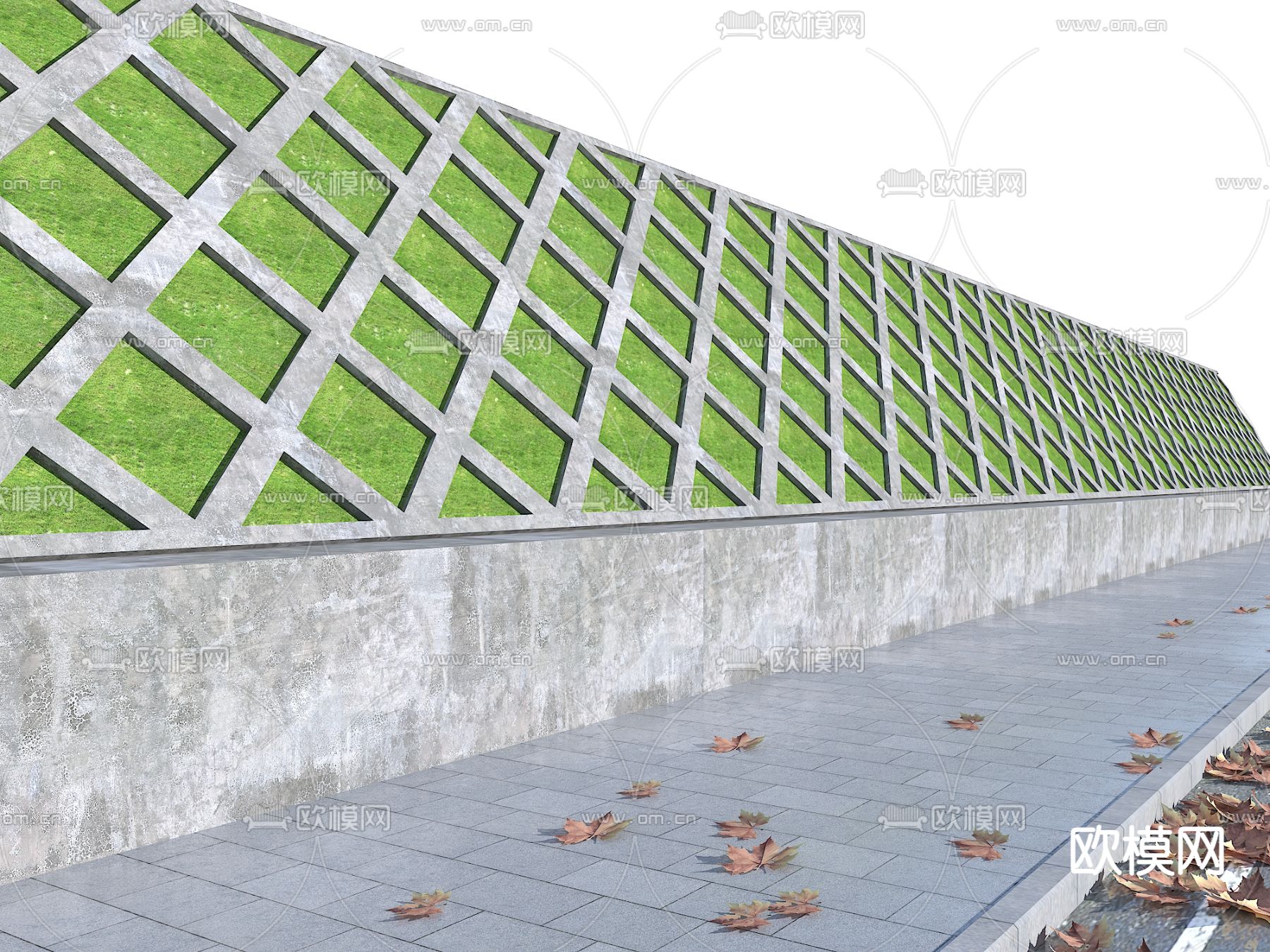 铰接式护坡 三角铰接式护坡su模型