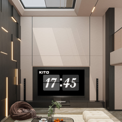  奶油风别墅客厅su模型 