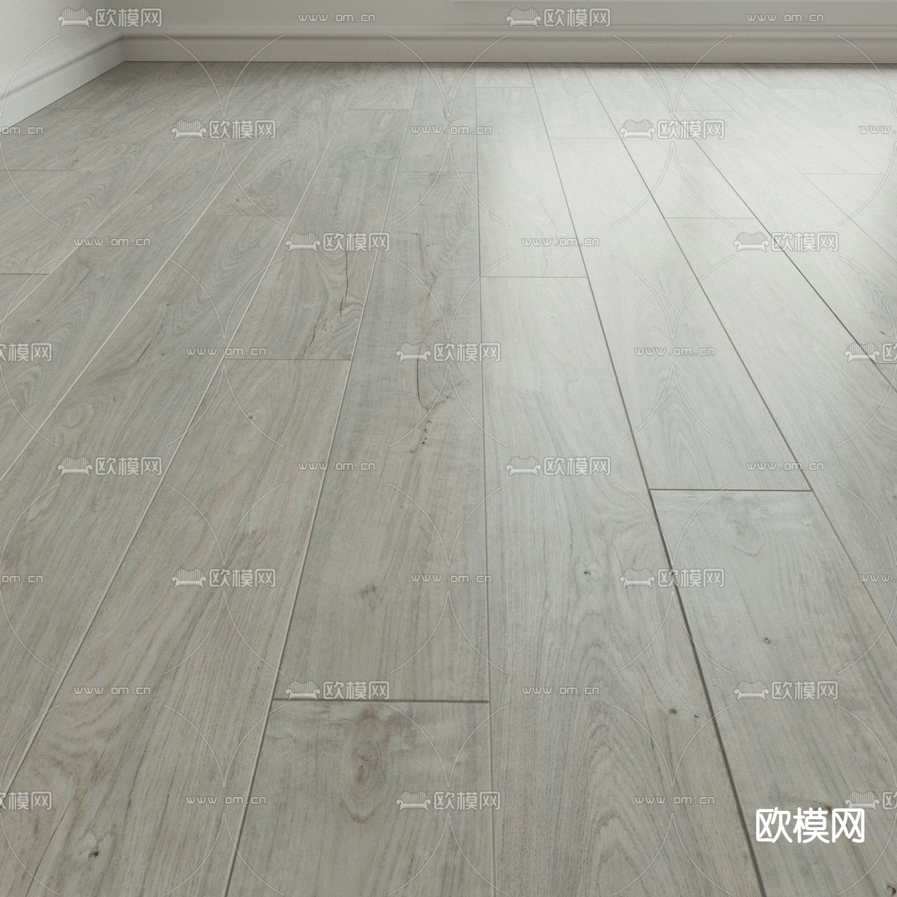 现代木地板3d模型下载（渲染图2）