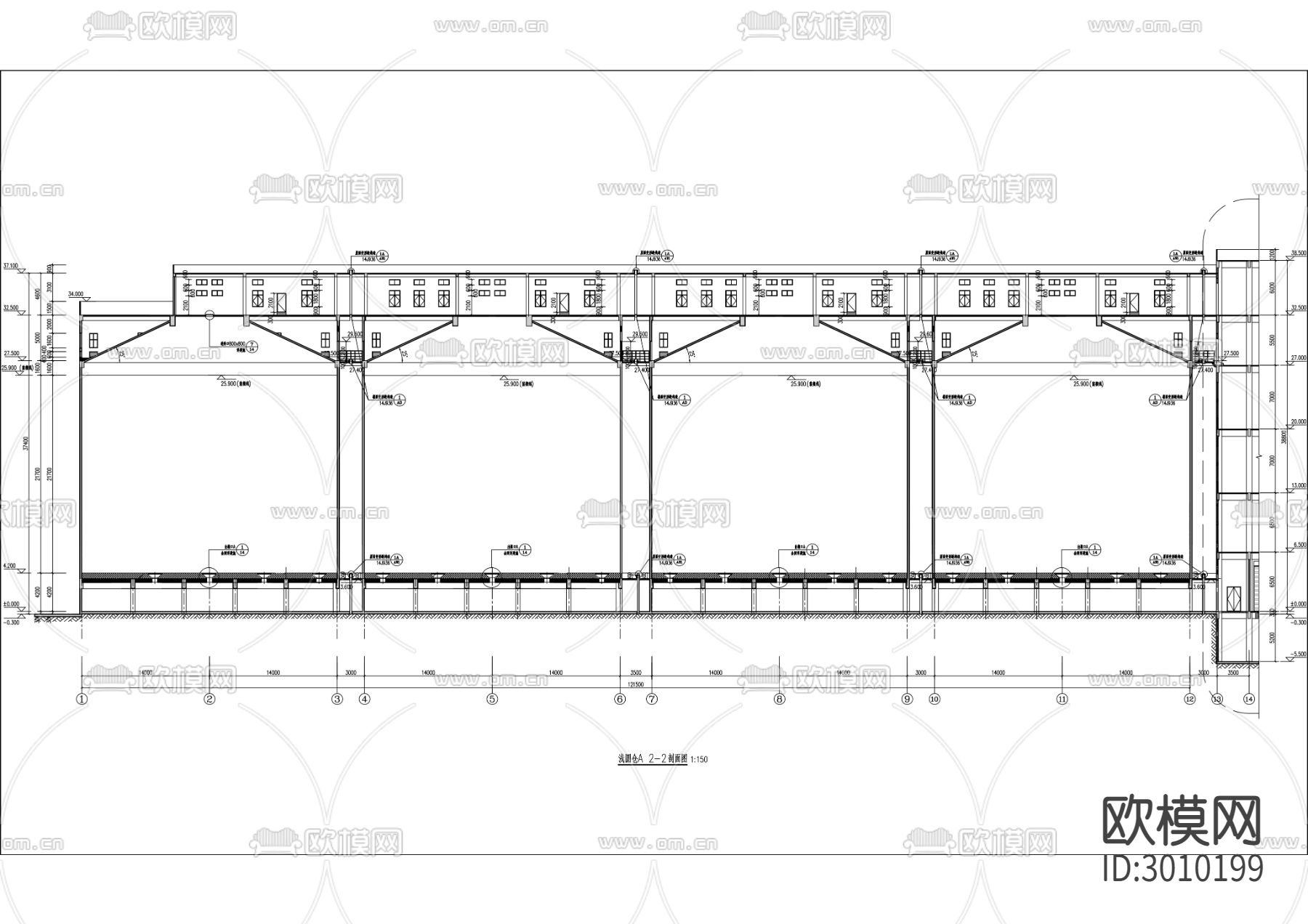粮油储备加工中心建设工程cad施工图下载（渲染图6）
