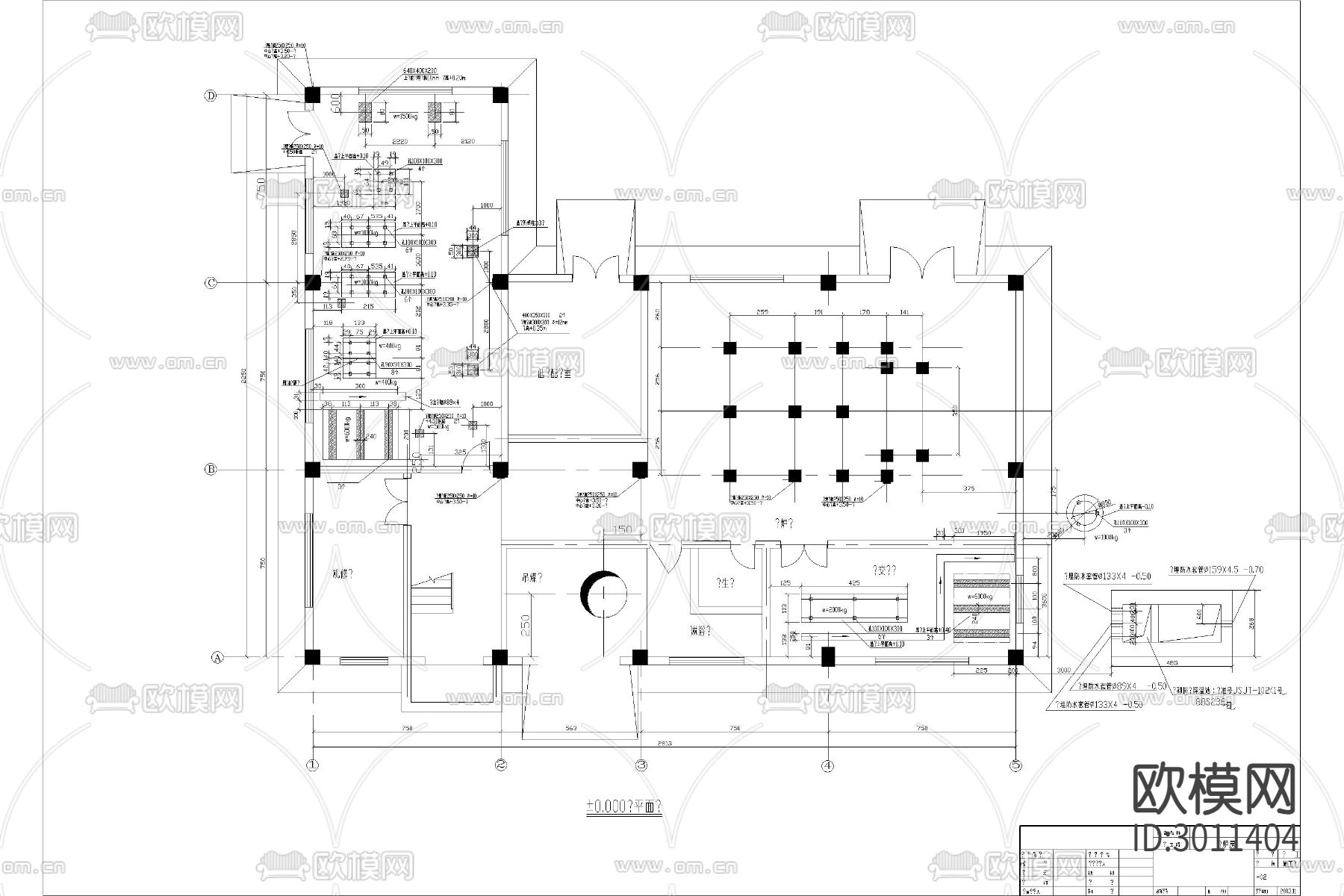 锅炉房cad施工图下载（渲染图10）