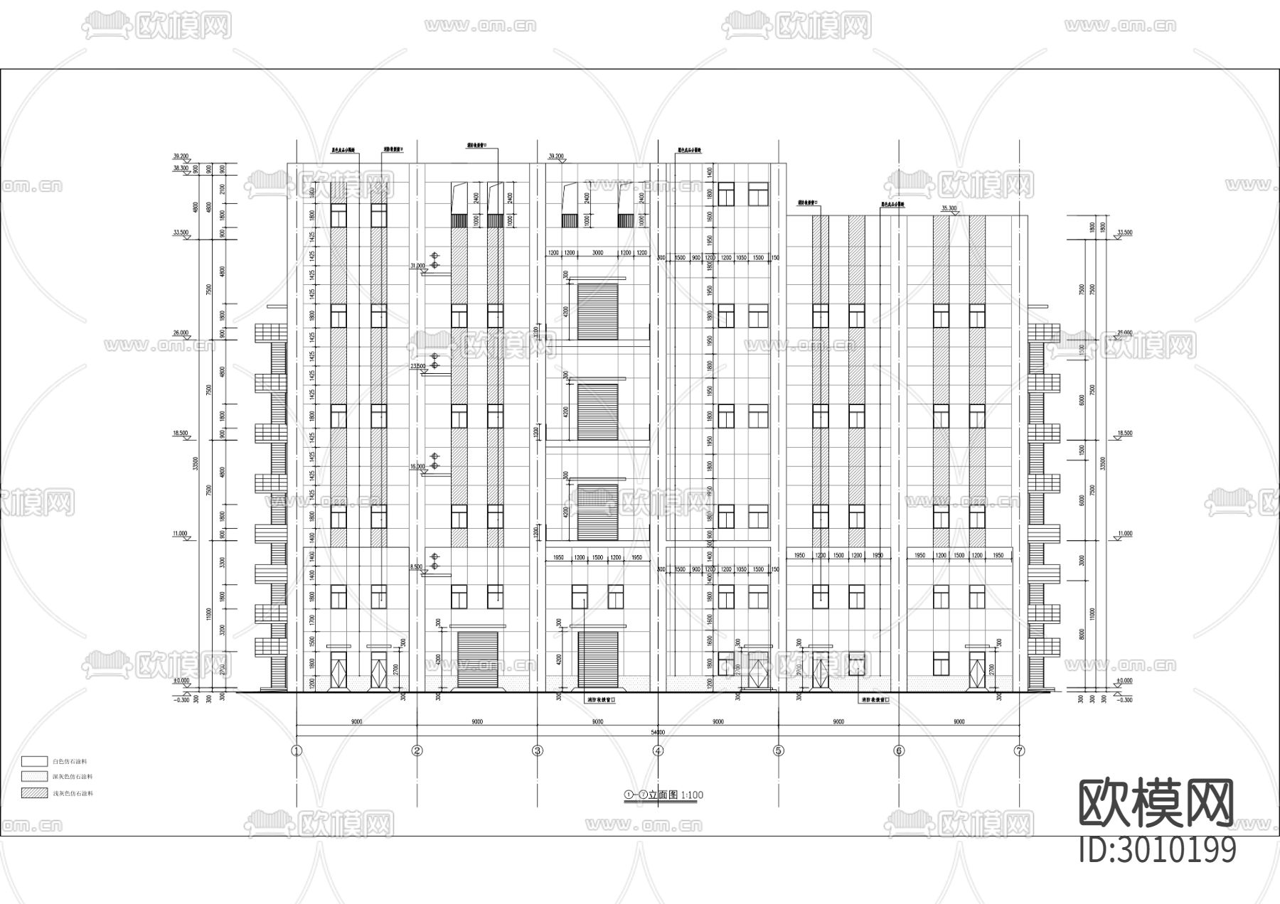 粮油储备加工中心建设工程cad施工图下载（渲染图5）