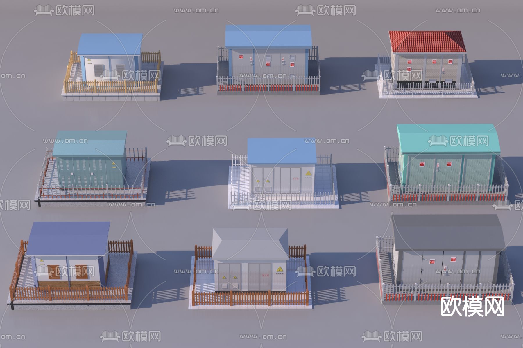 配电房 供电房 配电室3d模型下载