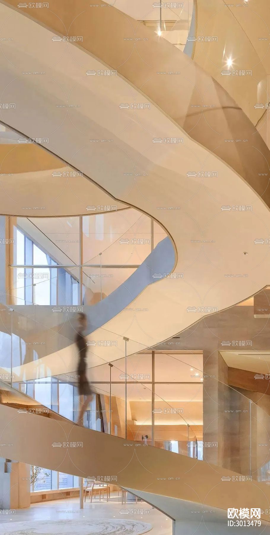 现代西餐厅效果图下载（渲染图10）