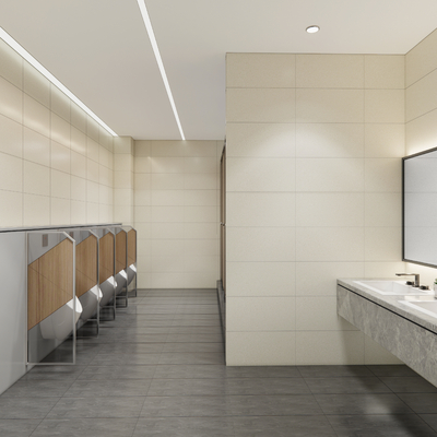  现代卫生间su模型 