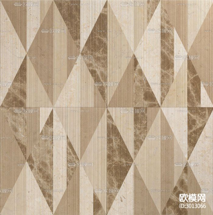 黄色菱形拼色墙砖 瓷砖贴图（深）下载