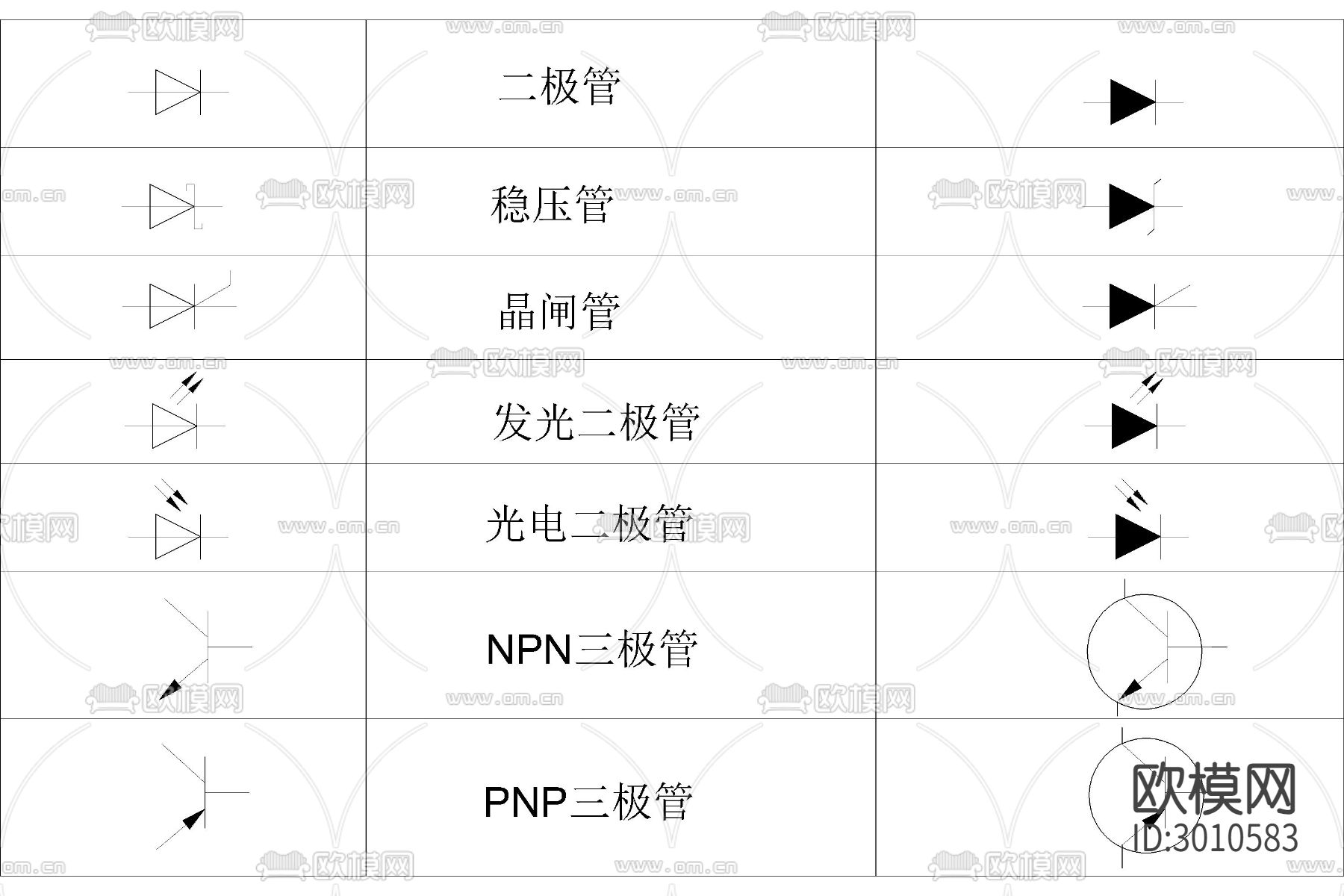 电路 电气安装工程cad图库下载（渲染图6）