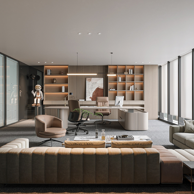  总经理办公室su模型 