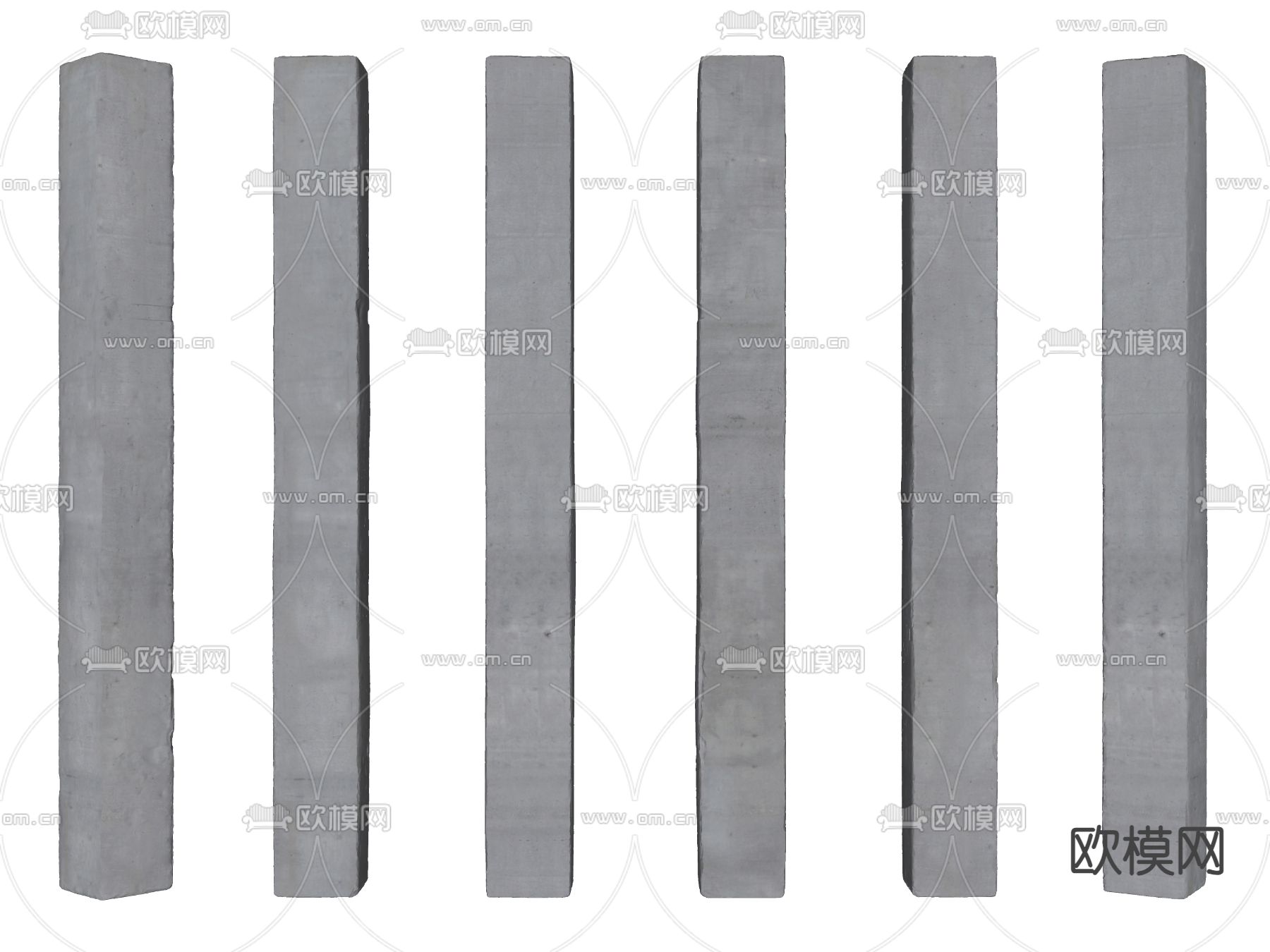 混凝土柱 柱子su模型下载（渲染图1）