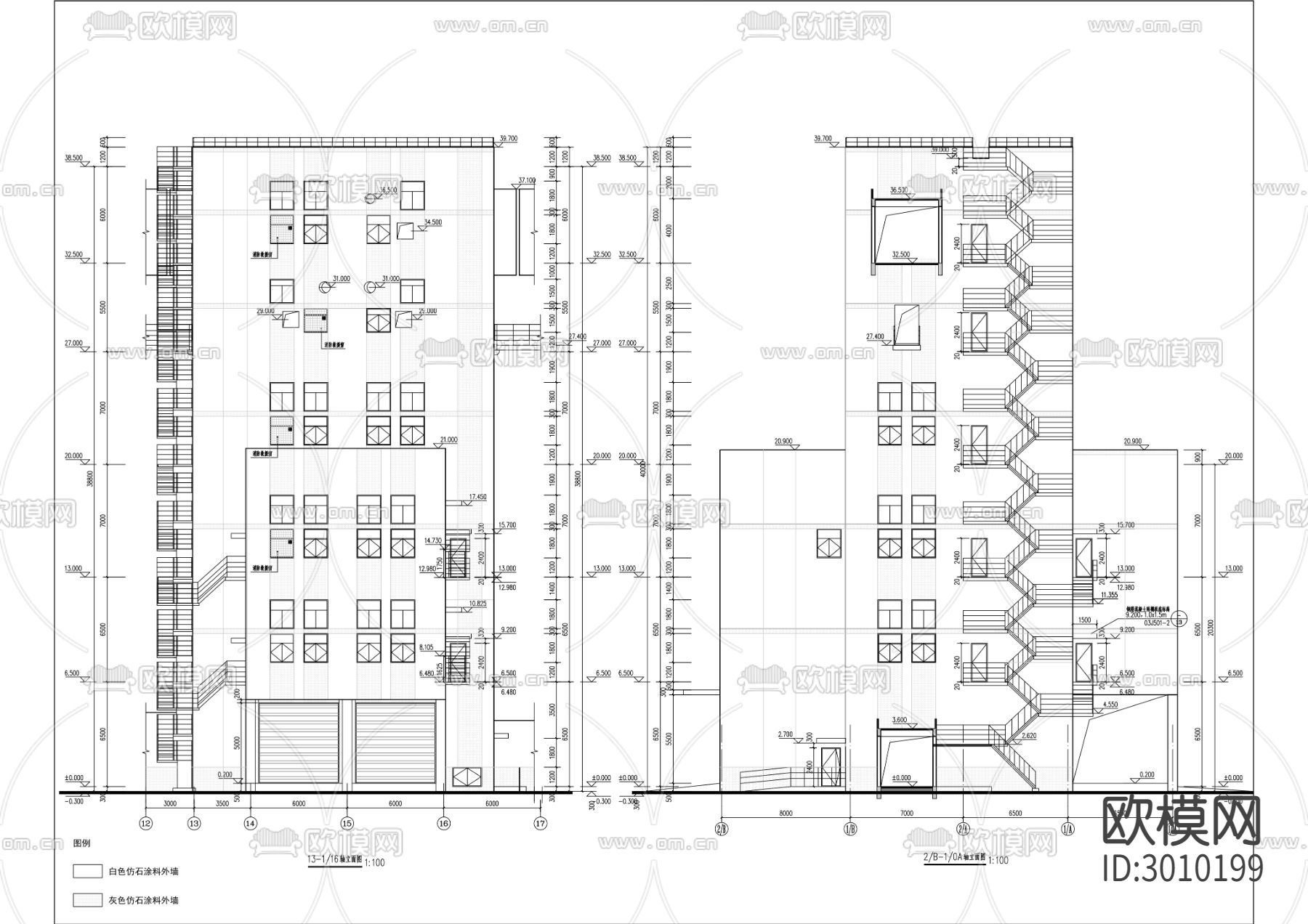粮油储备加工中心建设工程cad施工图下载（渲染图9）