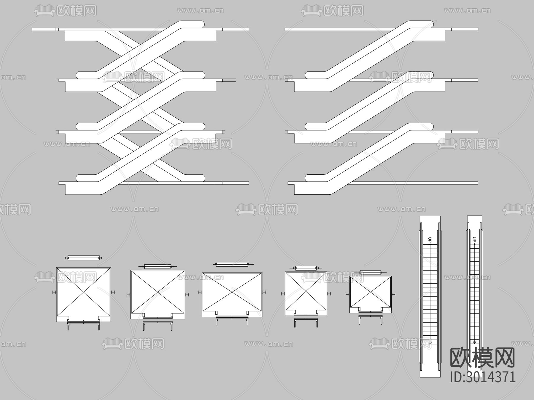 电梯cad图库下载（渲染图1）