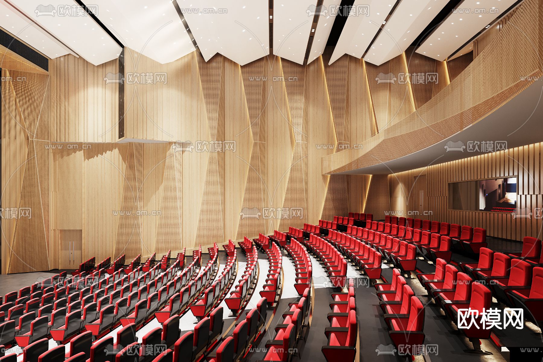 剧院 剧场 演艺厅3d模型下载（渲染图2）