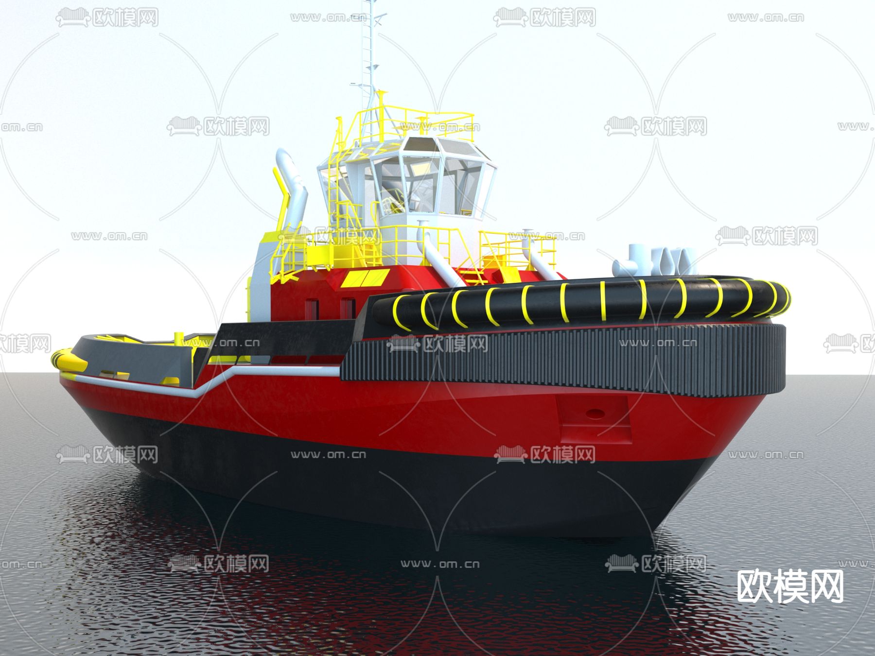 海船 作业船 打捞船 巡逻艇3d模型下载