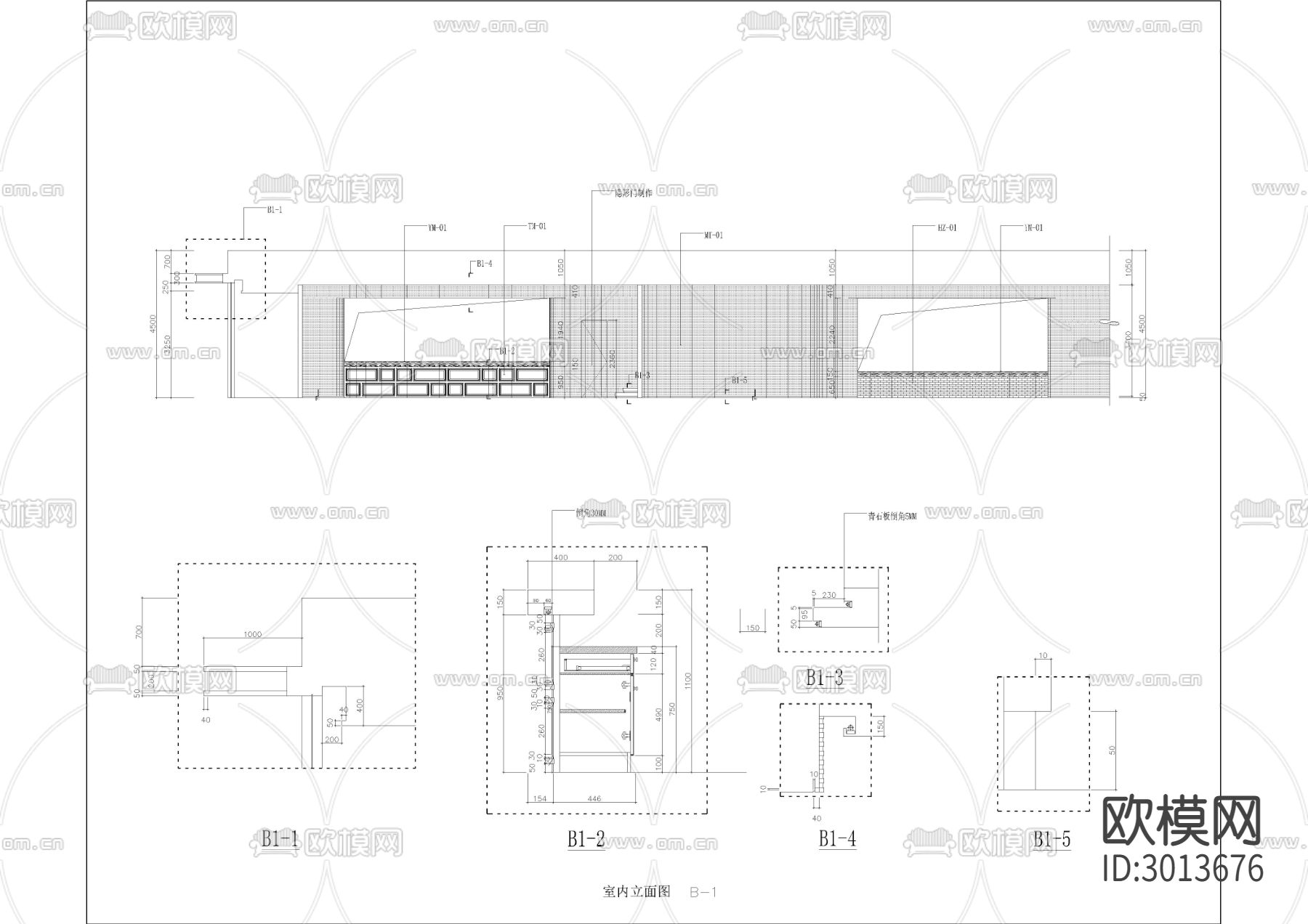 900㎡西餐厅 餐饮空间 设计方案cad施工图下载（渲染图3）
