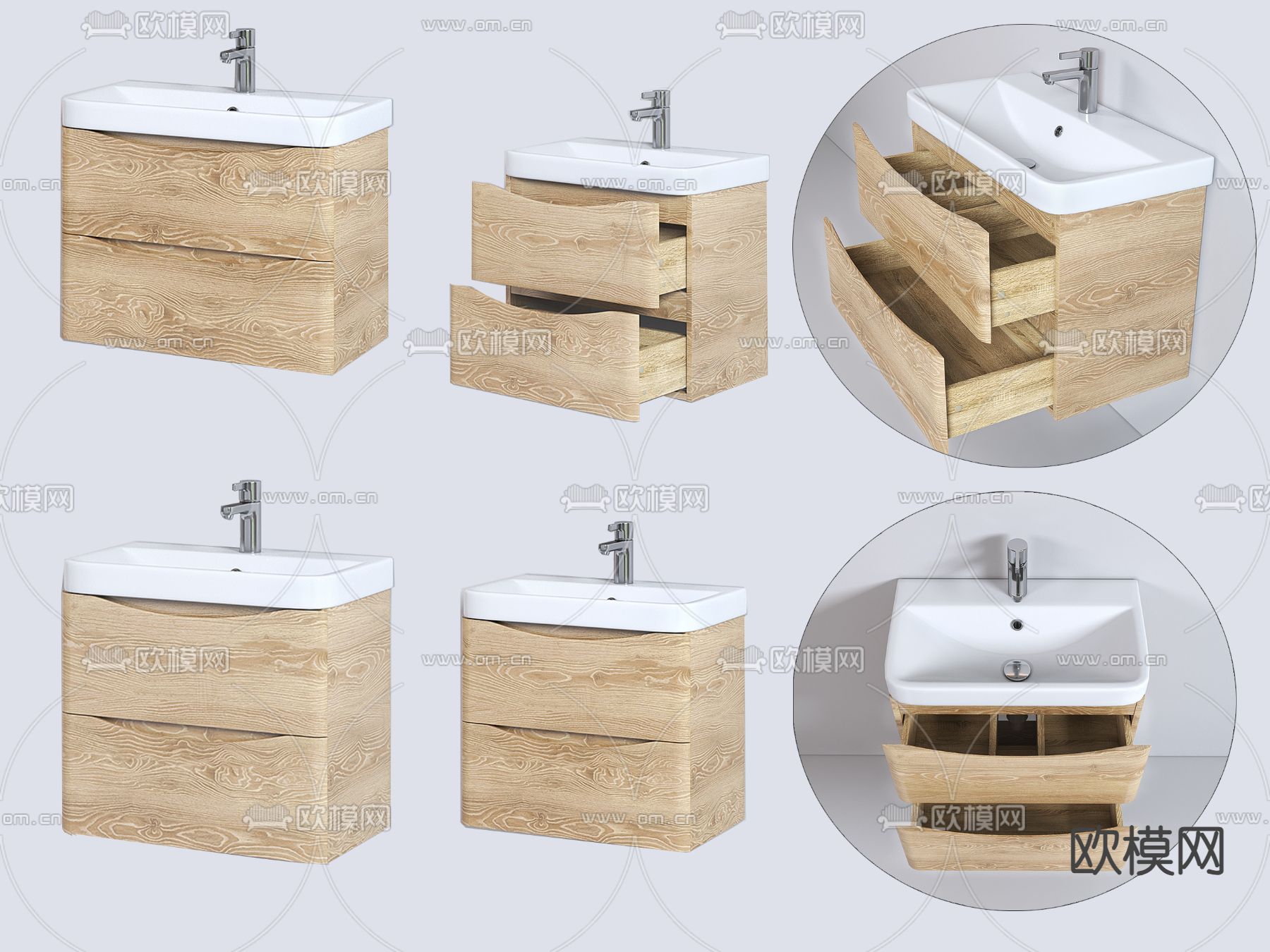 侘寂台盆 洗手台 洗手盆3d模型下载