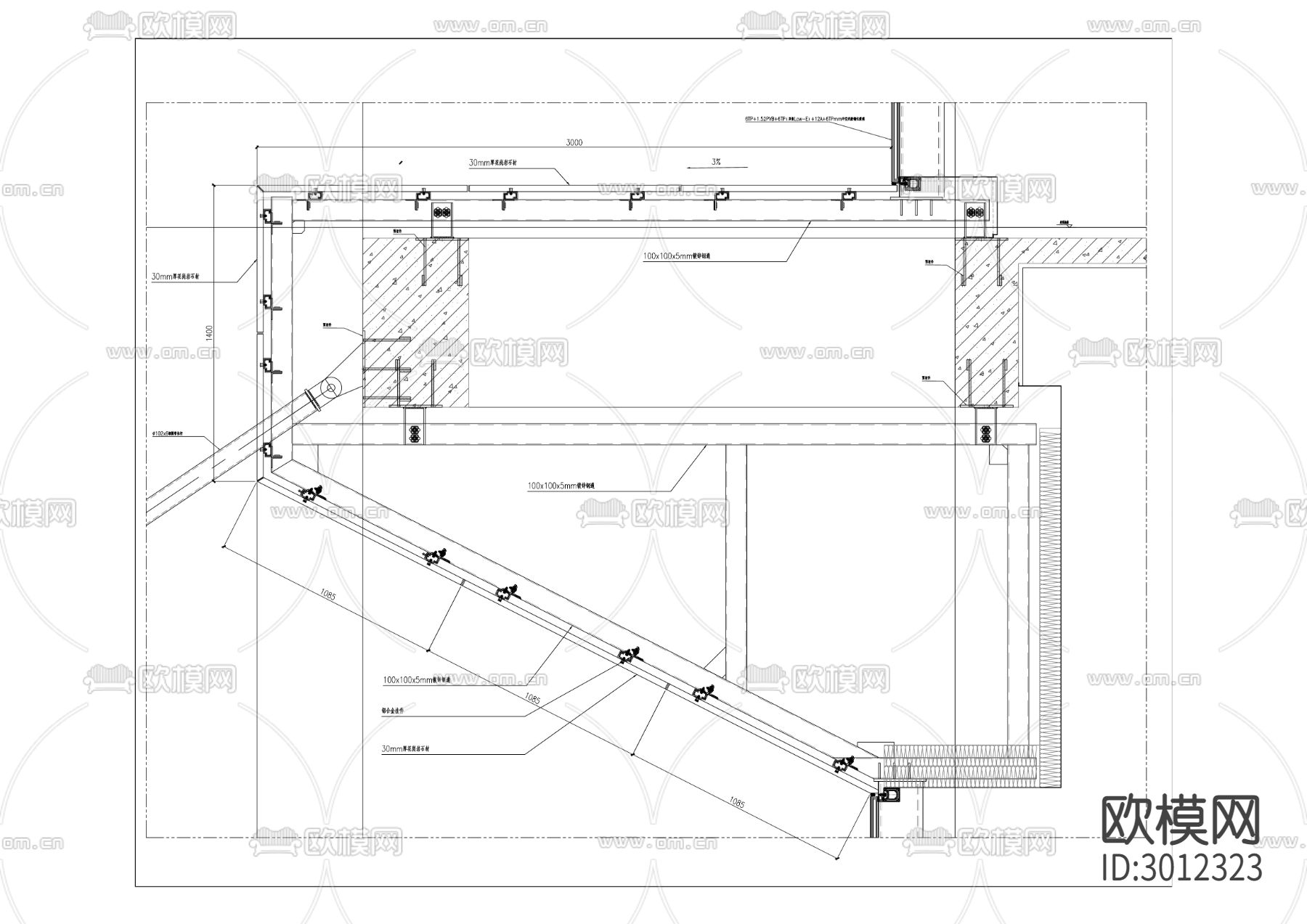 科研及产业化中心cad施工图下载（渲染图1）
