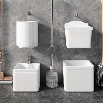  拖把池 拖布池 墩布池 拖把su模型 