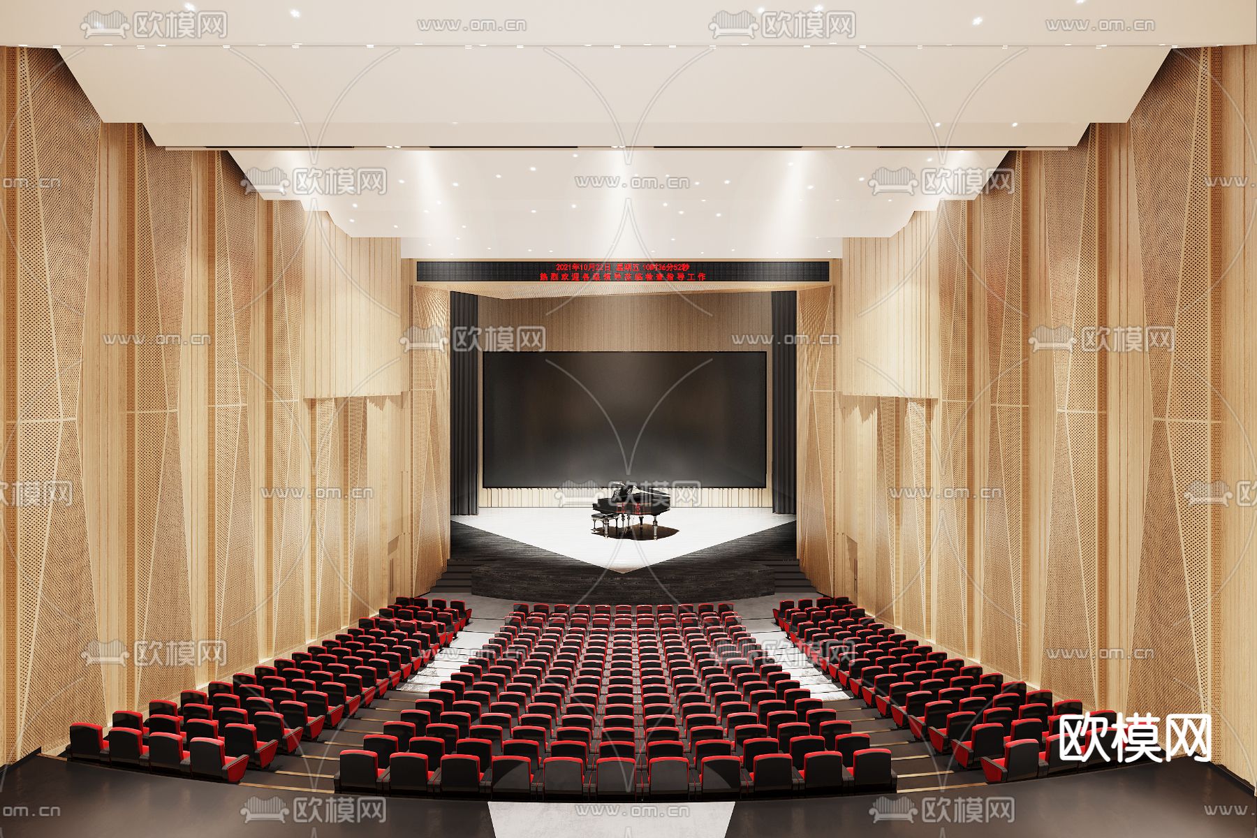 剧院 剧场 演艺厅3d模型下载（渲染图1）