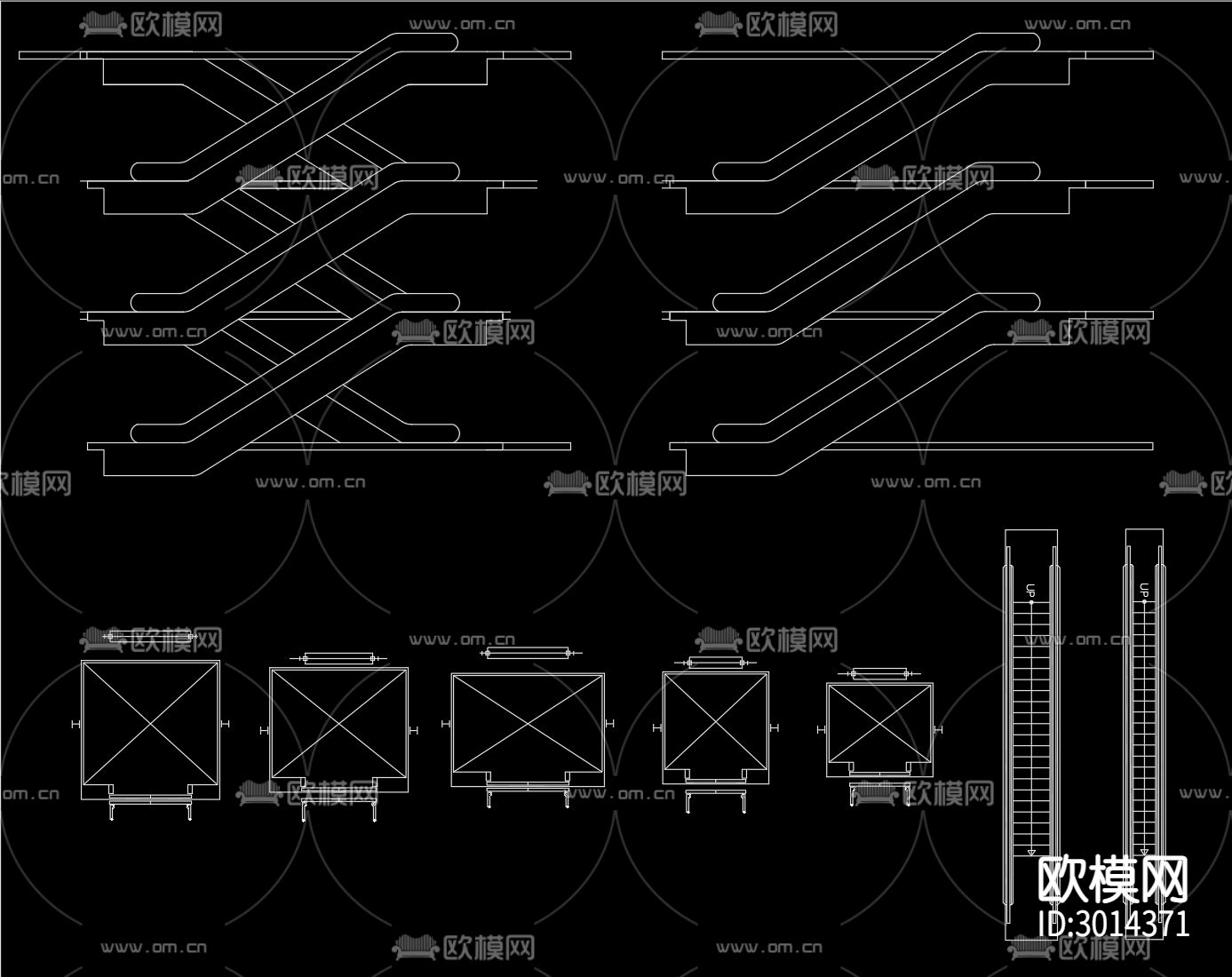 电梯cad图库下载（渲染图2）