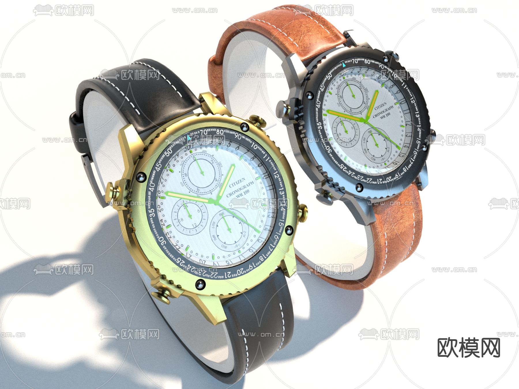 石英手表 腕表3d模型下载