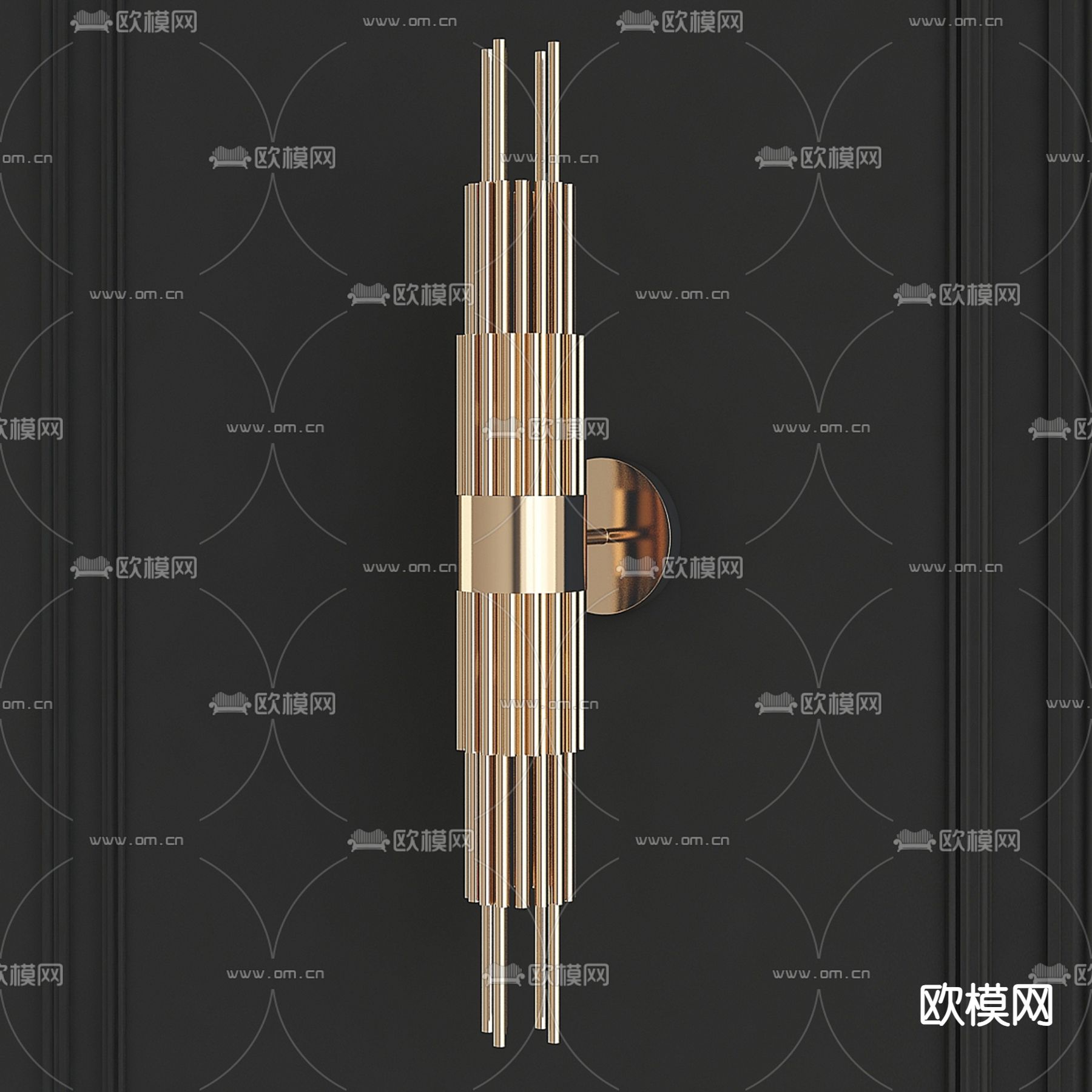 轻奢壁灯3d模型下载